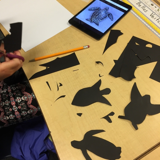 Some students experience with the shape of the animal until they get the shape they want.